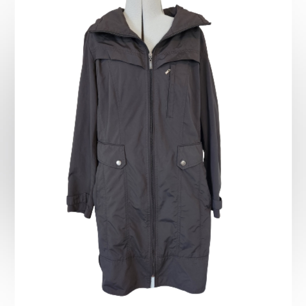 Cole Haan black raincoat, large